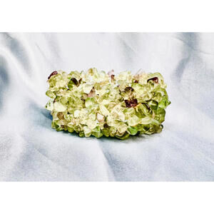 Translucent Light Green Prehnite Crystal Chips Stretchy Bracelet